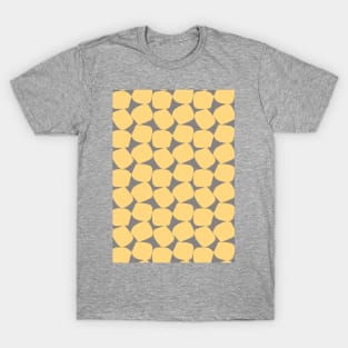 Bold Geometric Pattern 2 in Yellow and Grey T-Shirt